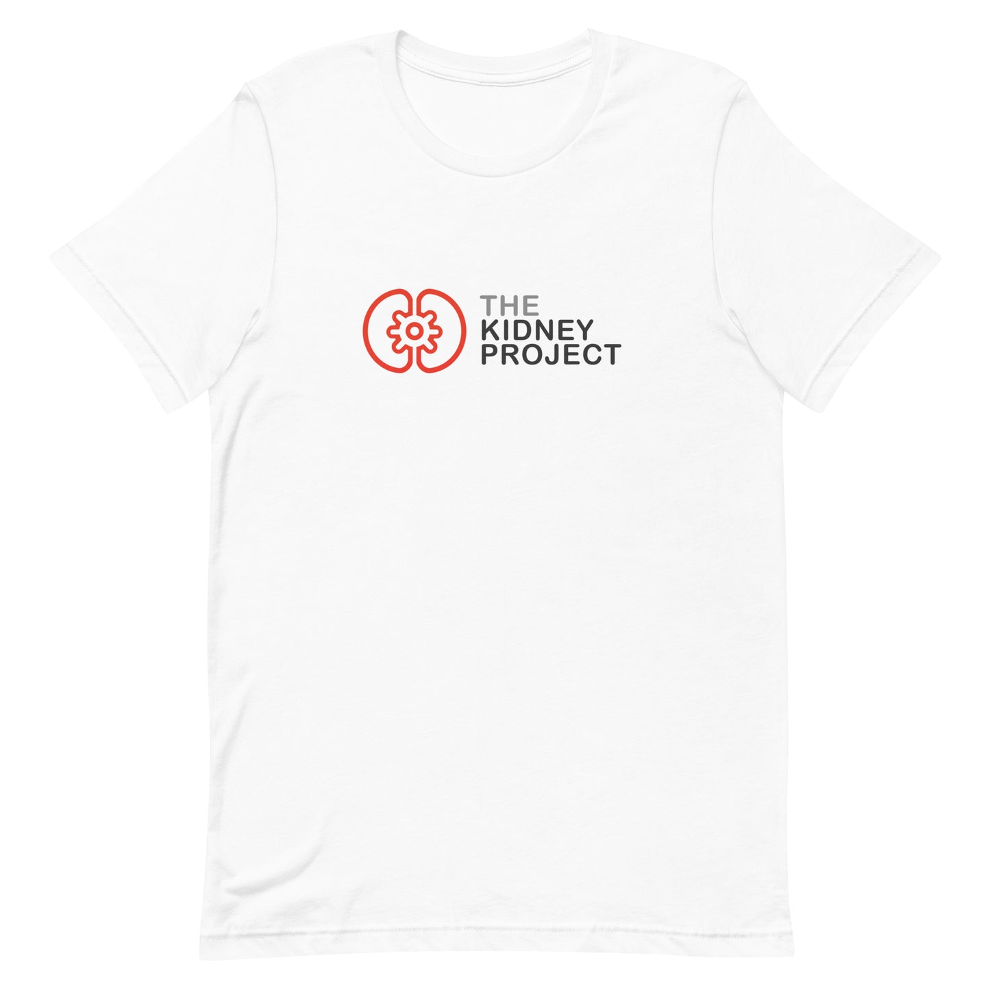 किडनी प्रोजेक्ट मूल लोगो टी-शर्ट (केवल सफेद)